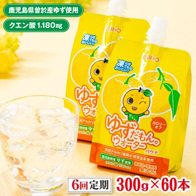 【6回定期】ゆずだもん。 ウォーターパウチタイプ 60本