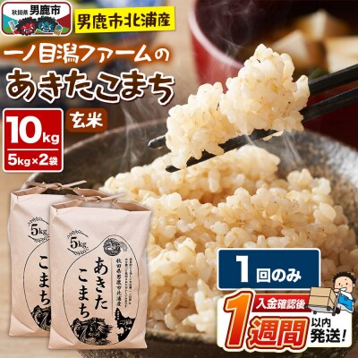 ＜令和7年産＞「秋田県男鹿市北浦産」あきたこまち(玄米)10kg|23_imf-011001