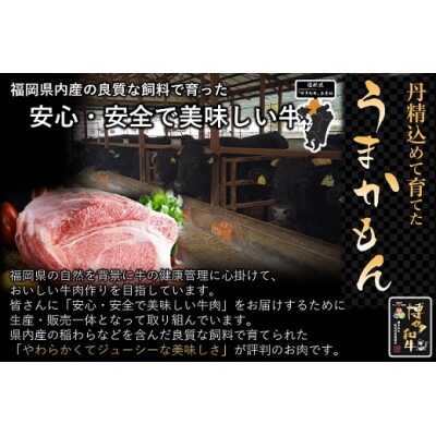 【全3回定期便】博多和牛肩ロース焼肉用400g【博多和牛】.DE016