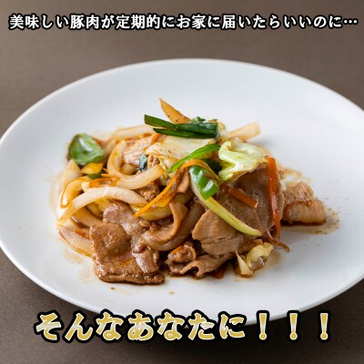 <定期便6回>北海道産健酵豚 小間切れ 計1.2kg(全7.2kg)