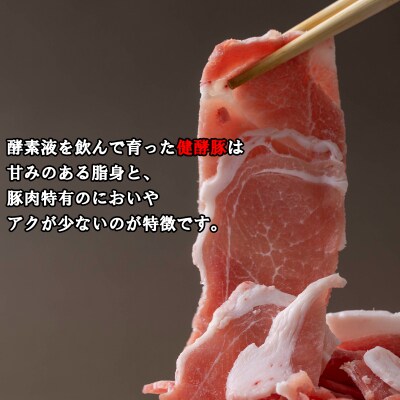 <定期便6回>北海道産健酵豚 小間切れ 計1.2kg(全7.2kg)