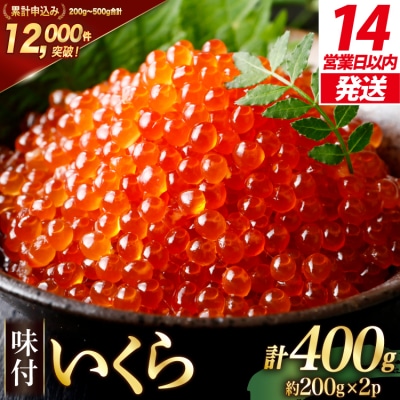 【14日以内発送】鱒 いくら 400g(200g×2p) 20564994