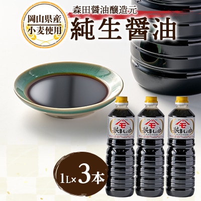森田醤油醸造元　純生醤油3本セット