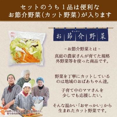 真庭あぐり野菜セット カット野菜が1品入る10～11品【yasai015】