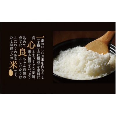 【令和7年産】米ぬか牡蠣殻栽培米コシヒカリ『一心良米』無洗米5kg