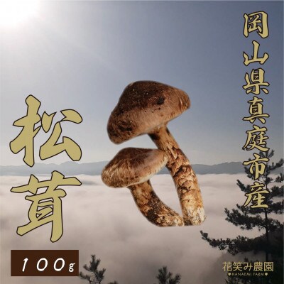 花笑み農園　岡山県産『松茸』　100g(1～3本)