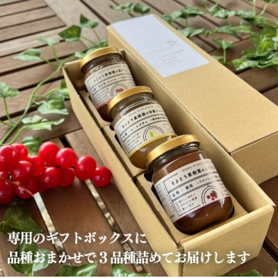 岡山県産 きよとう果樹園のこだわり果実ジャム 3種セット 希少品種の果物をまるごとお楽しみください