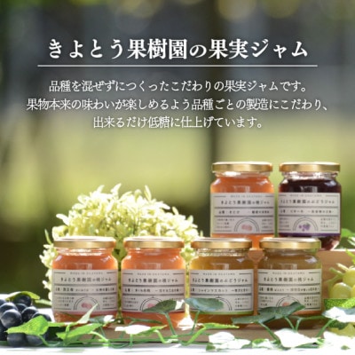 岡山県産 きよとう果樹園のこだわり果実ジャム 3種セット 希少品種の果物をまるごとお楽しみください