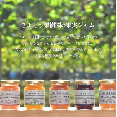 【期間限定】果樹園こだわりの果実ジャム2種入り 計220g(岡山県産)【きよとうファーム】