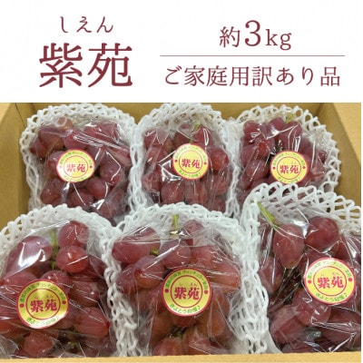 【きよとうファーム】【訳あり】紫苑(しえん)  ご家庭用/約3kg(岡山県産)