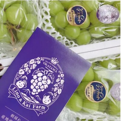【岡山県産】朝採れシャインマスカット3房前後(2kg程度)　※家庭用