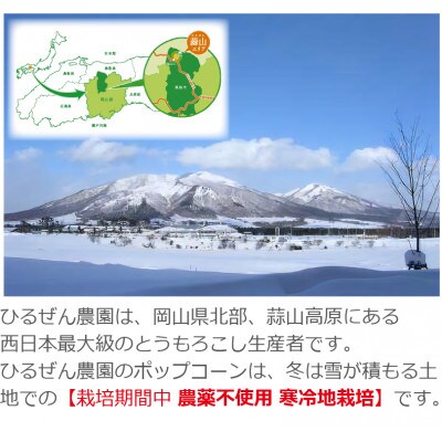 《栽培期間中農薬不使用》ポップコーン豆 300g (100gx3)  岡山 レシピ付き