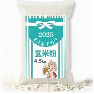 パン・ピザ用 ミズホチカラ 玄米粉 4.5kg (900g ×5) 岡山 蒜山高原