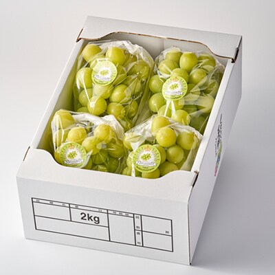 岡山県真庭市産　シャインマスカット　【ご自宅用】　2kg(3～5房)