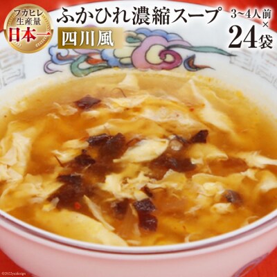 気仙沼産 ふかひれ濃縮スープ四川風 200g×24袋【長期保存可能】 [20565219]