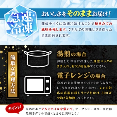 無投薬!鹿児島県産うなぎ蒲焼セット<定番>(計720g・ 約120g×6尾) タレ・山椒付き