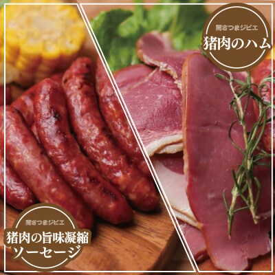 【南さつまジビエ】鹿児島県産 猪肉 おつまみセット 2種 5P(ハム・ソーセージ)