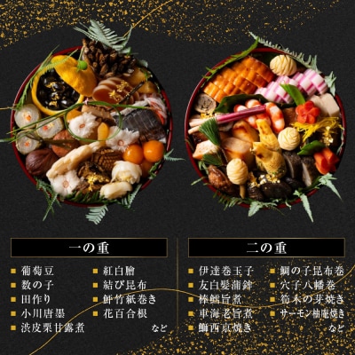 【京大和】ふるさと納税返礼品 おせち丸形二段重 2～3人前|京都 ミシュラン掲載 本格おせち 人気