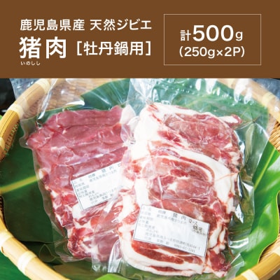 【南さつまジビエ】鹿児島県産 猪肉 牡丹鍋用 ロース 計500g(250g×2P)