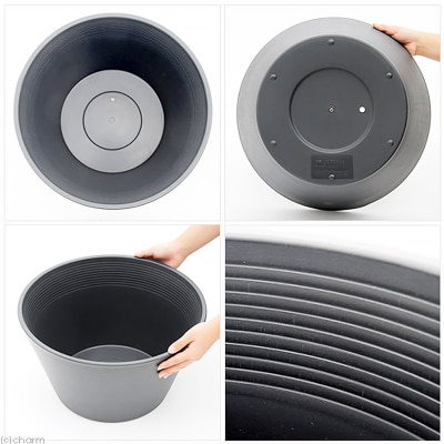 ラウンドプランター グレー 23L(直径44×高さ25cm) |09_chm-cn0101b