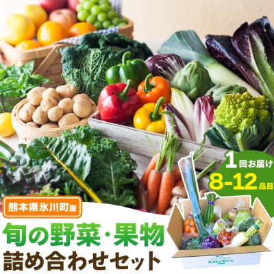 旬の野菜・果物詰め合わせセット8-12品 氷川町産 道の駅竜北《30日以内に出荷予定(土日祝除く)》