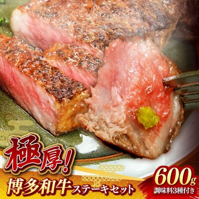 【極厚】博多喜造 博多和牛 ステーキセット 4人前(600g)