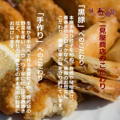 【鹿児島県産】手作り本格黒豚餃子 50個 (25個×2P)