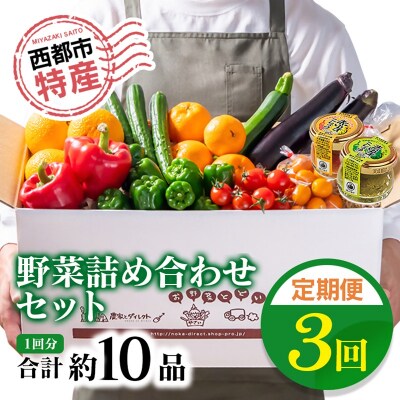 【先行受付・3回定期便】野菜・特産詰め合わせセット[2611]