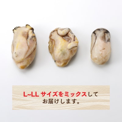 旬を急速冷凍した濃厚な牡蠣(1.3kg).バラ凍結.国産.むき身.大粒.AC382