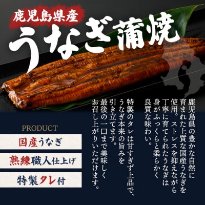 鹿児島県産うなぎ蒲焼(約186g×4尾)