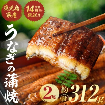 鹿児島県産うなぎ蒲焼(約156g×2尾)