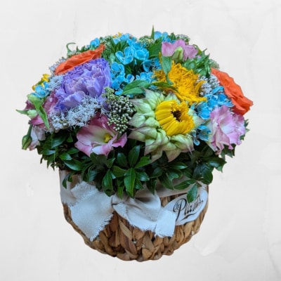 ラウンドアレンジメント オリジナル 花束 フラワーアレンジメント 生花 ThePlants