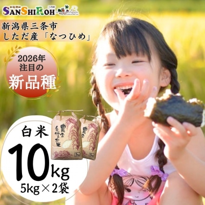 新潟県 三条市 しただ産 「なつひめ」 10kg (5kg×2袋) 白米 令和8年【018S111】