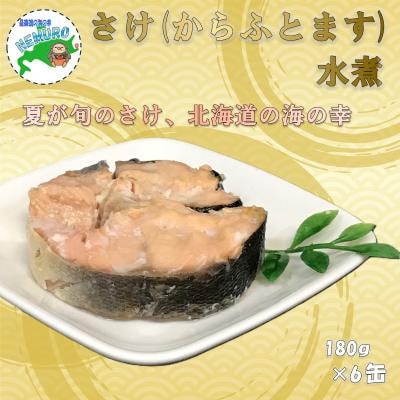 鮭(カラフトマス)水煮180g×16缶 F-78019