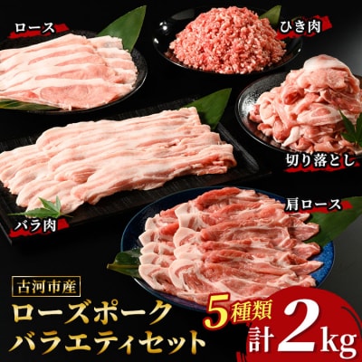 古河市産ローズポークバラエティセット2.0kg【全国銘柄食肉コンテストで最優秀賞を受賞】 _AD01