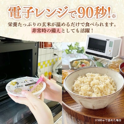 夢つくし 玄米 パックご飯 24個