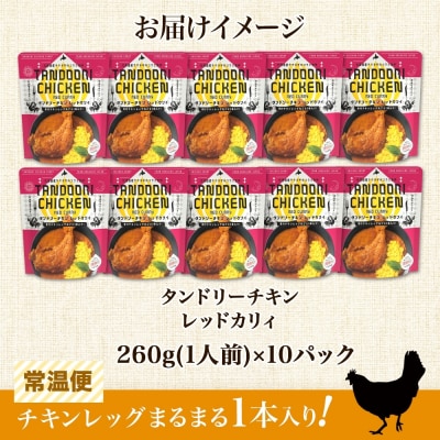 タンドリーチキン レッドカリィ 260g×10パック 辛口 カレー_hs299-027