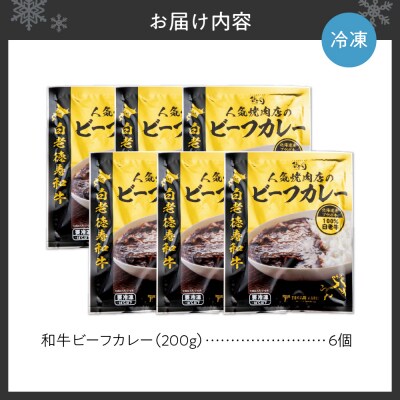 和牛 ビーフカレー 6個セット 200g×6袋_hs017-299