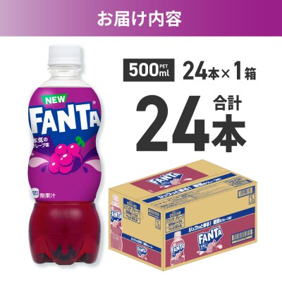 ファンタ グレープ 500mlPET×24本_hs137-082