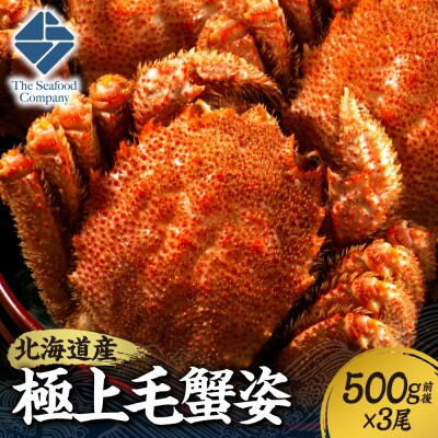 極上毛蟹姿　500g前後×3尾セット_hs408-003