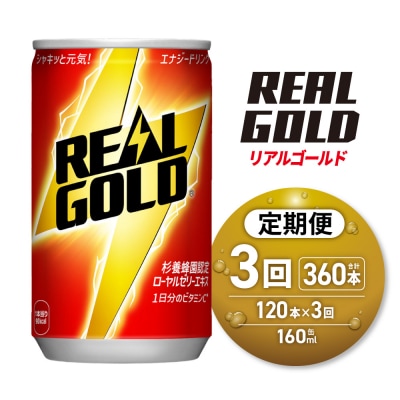 【3ヶ月定期便】リアルゴールド 160ml缶×120本_hs137-103