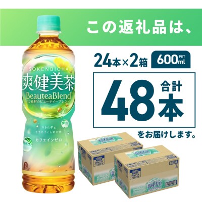 爽健美茶 BeauteaBlend 600mlPET×48本_hs137-086