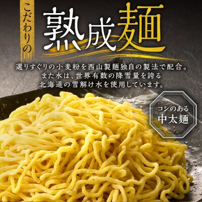 西山ラーメン 札幌名産西山ラーメン6食デラックスセット_hs040-012