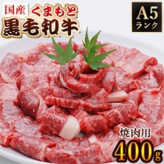 A5ランク くまもと黒毛和牛 焼肉用400g(水上村)