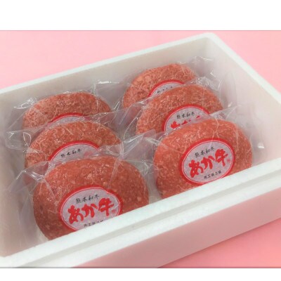 あか牛100%ハンバーグセット(あか牛ハンバーグ120g×6個 あか牛のたれ200ml)(水上村)