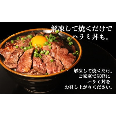 【さとふる限定】【期間限定第二弾】　牛ハラミステーキ　1.2kg(300g×4P)(水上村)