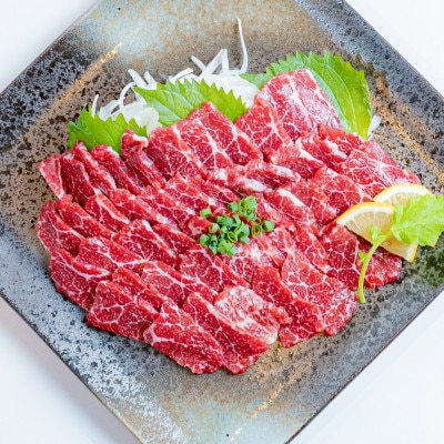 【毎月定期便】馬刺し特選スライス　300g醤油6袋(水上村)全6回