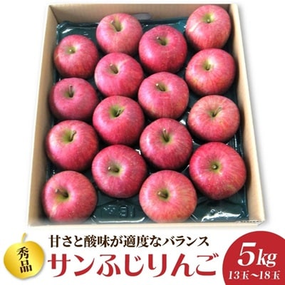 りんご(サンふじ)5kg　13～18玉　0056-2630