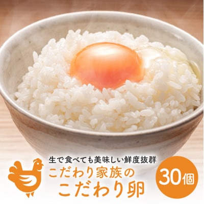 卵 こだわり家族のこだわり卵 30個セット 広島 安芸高田市 たまご 鶏卵[No5895-0600]