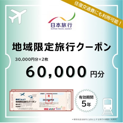 福岡県糸島市 日本旅行 地域限定旅行クーポン60,000円分 [AOO003]